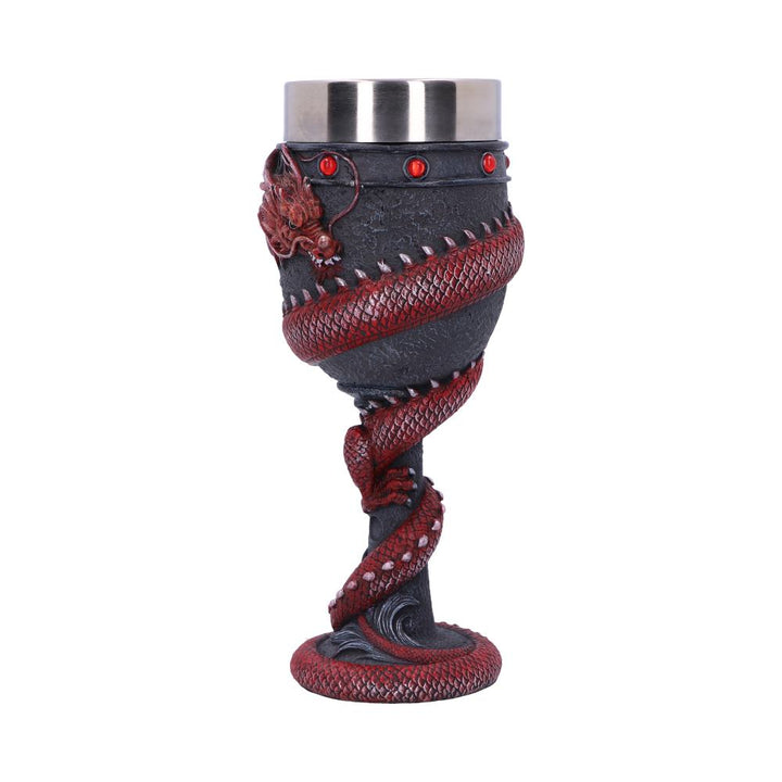 Dragon Coil Goblet Red 20cm 2