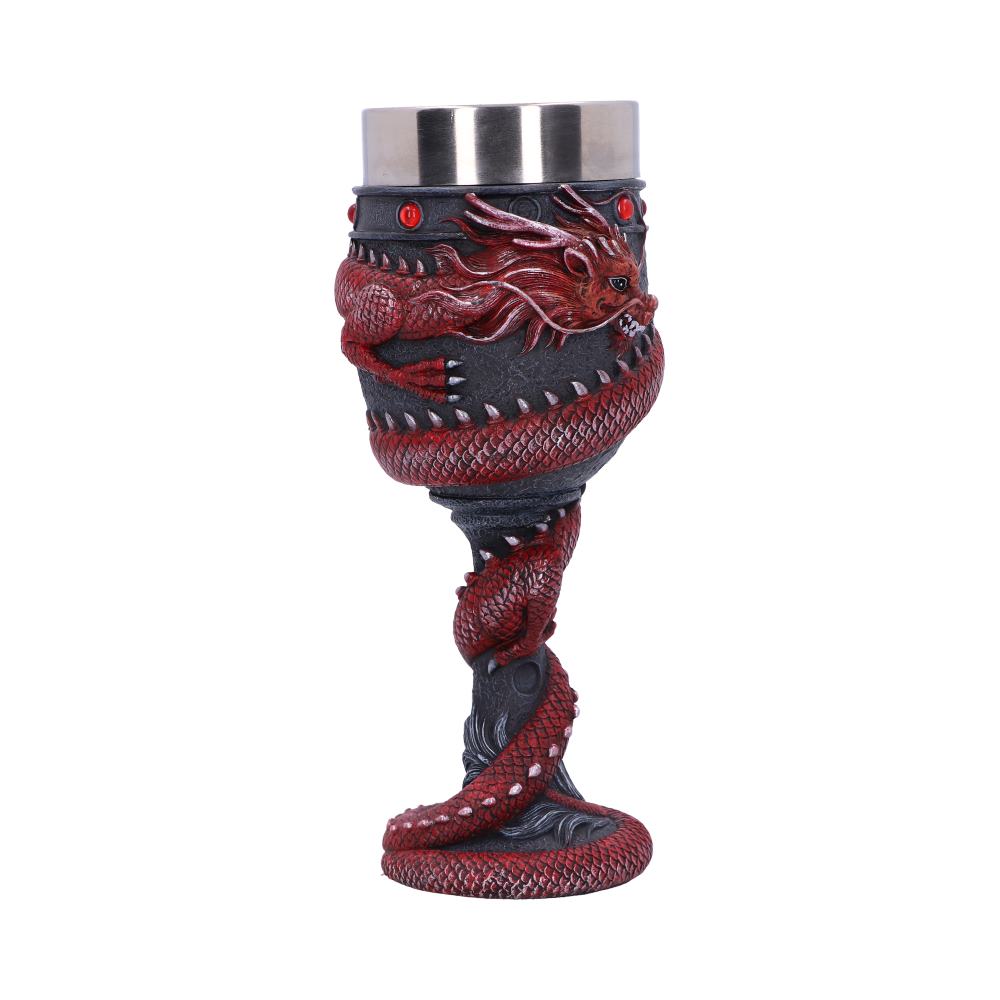 Dragon Coil Goblet Red 20cm 3