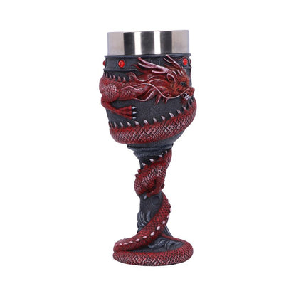 Dragon Coil Goblet Red 20cm 3