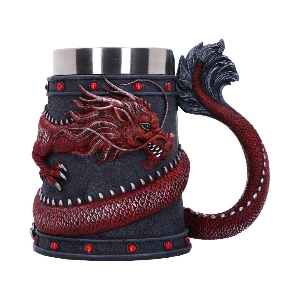 Dragon Coil Tankard Red 16cm 1