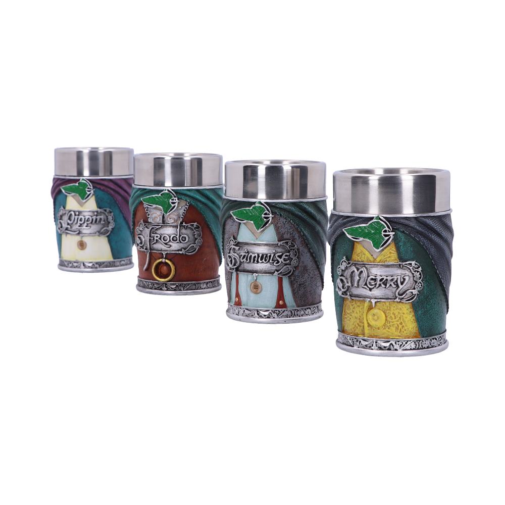 Lord of the Rings Hobbit Shot Glass Set Officially Licensed 10