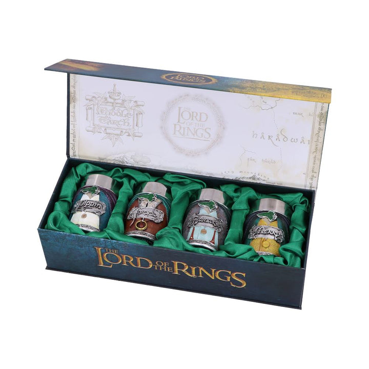 Lord of the Rings Hobbit Shot Glass Set Officially Licensed
