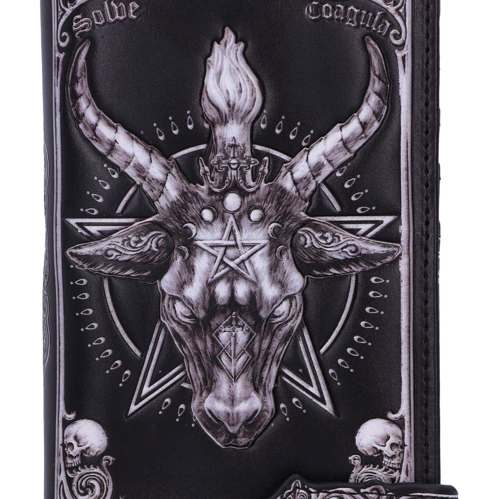 Baphomet Embossed Purse 18.5cm Gothic Wallet 6