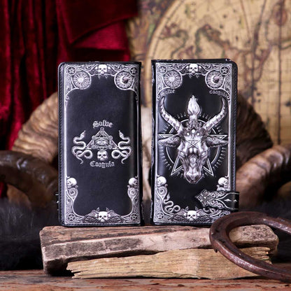 Baphomet Embossed Purse 18.5cm Gothic Wallet 8