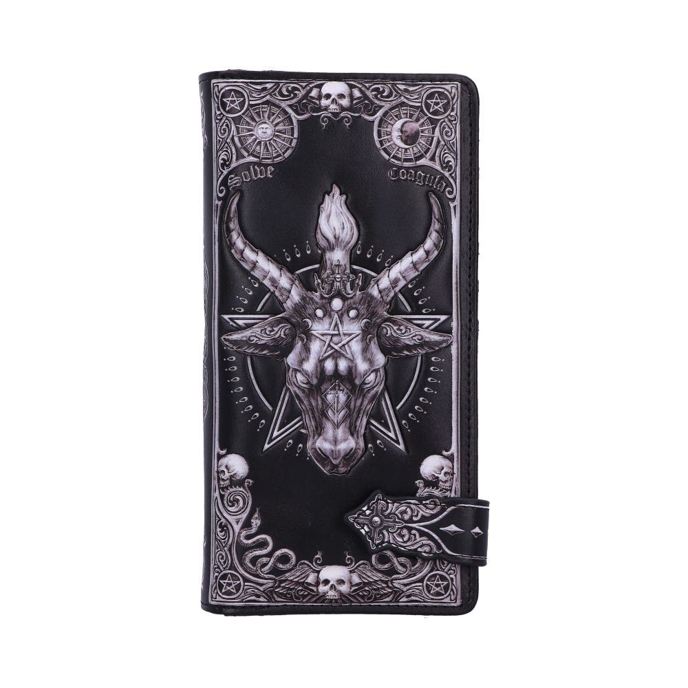 Baphomet Embossed Purse 18.5cm Gothic Wallet 1