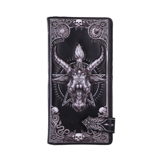 Baphomet Embossed Purse 18.5cm Gothic Wallet 1