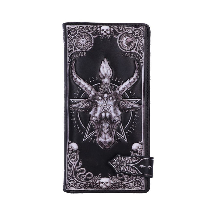 Baphomet Embossed Purse 18.5cm Gothic Wallet 1