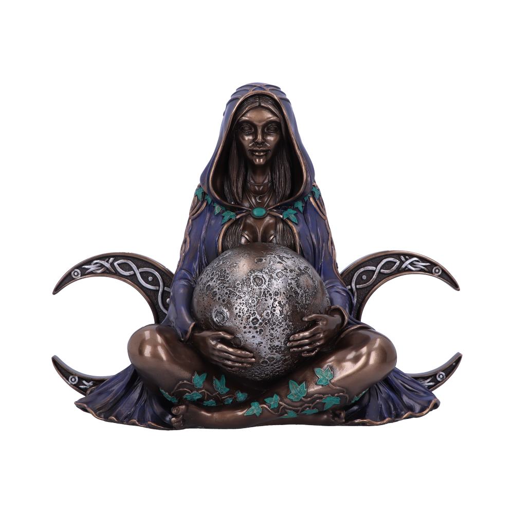 Triple Moon Goddess Bronze Statue 36cm 1