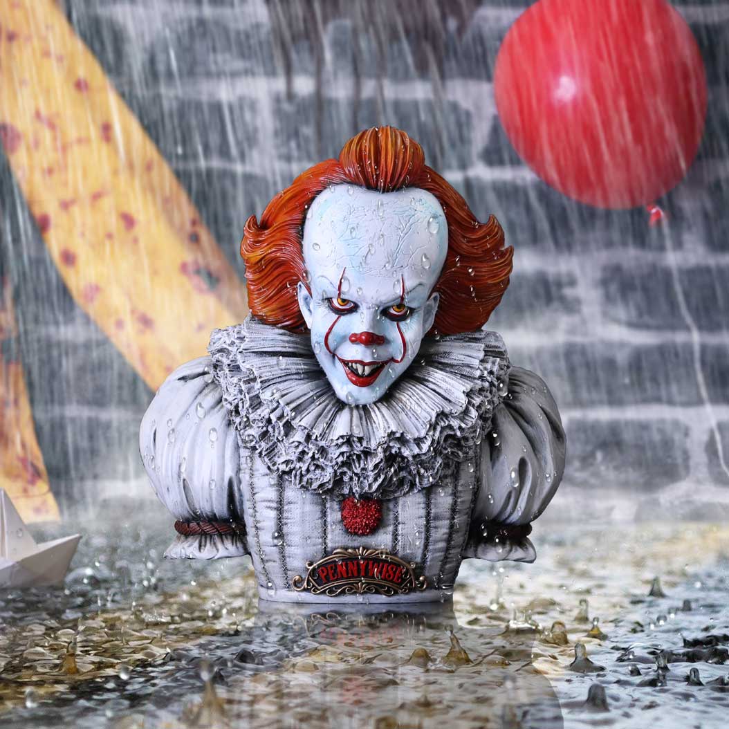 IT Pennywise Bust 30cm Horror Clown Statue 8