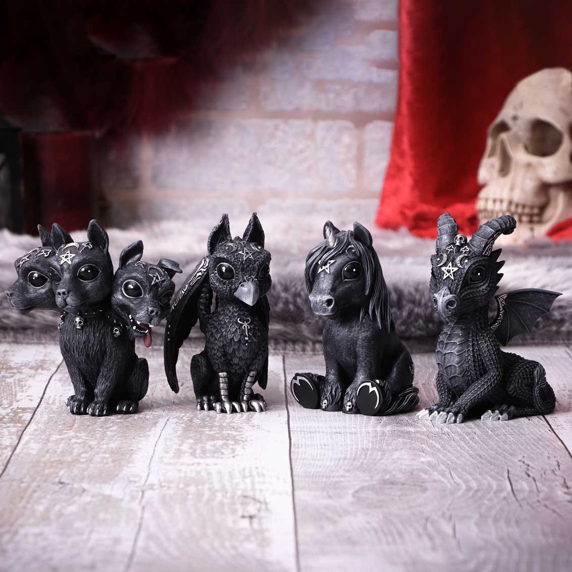 Diabarkus Occult Cerberus Figurine 10.5cm Hand Painted 8