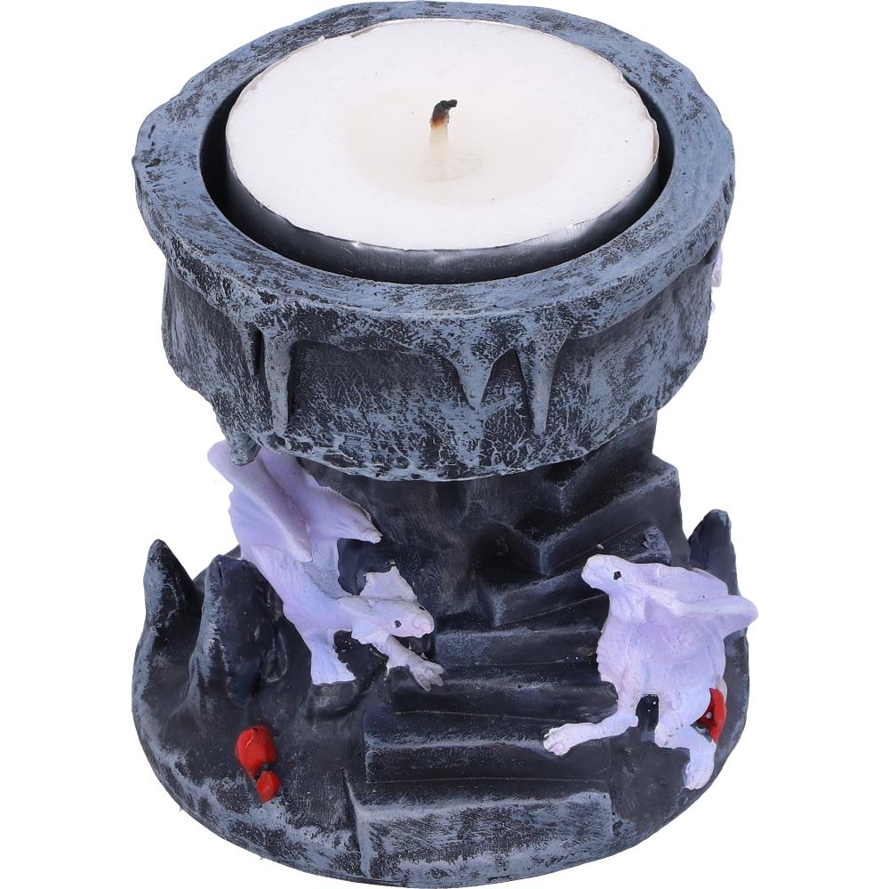 Anne Stokes Dragon Mage Tea Light Candle Holder 6cm 5