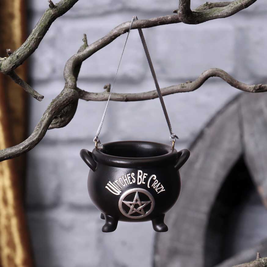 Witches Be Crazy Hanging Ornament 6.1cm 6