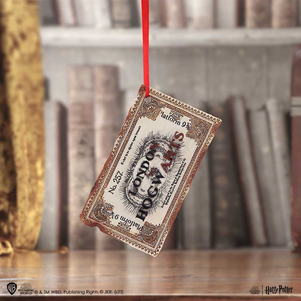 Harry Potter Hogwarts Express Ticket Hanging Ornament 7