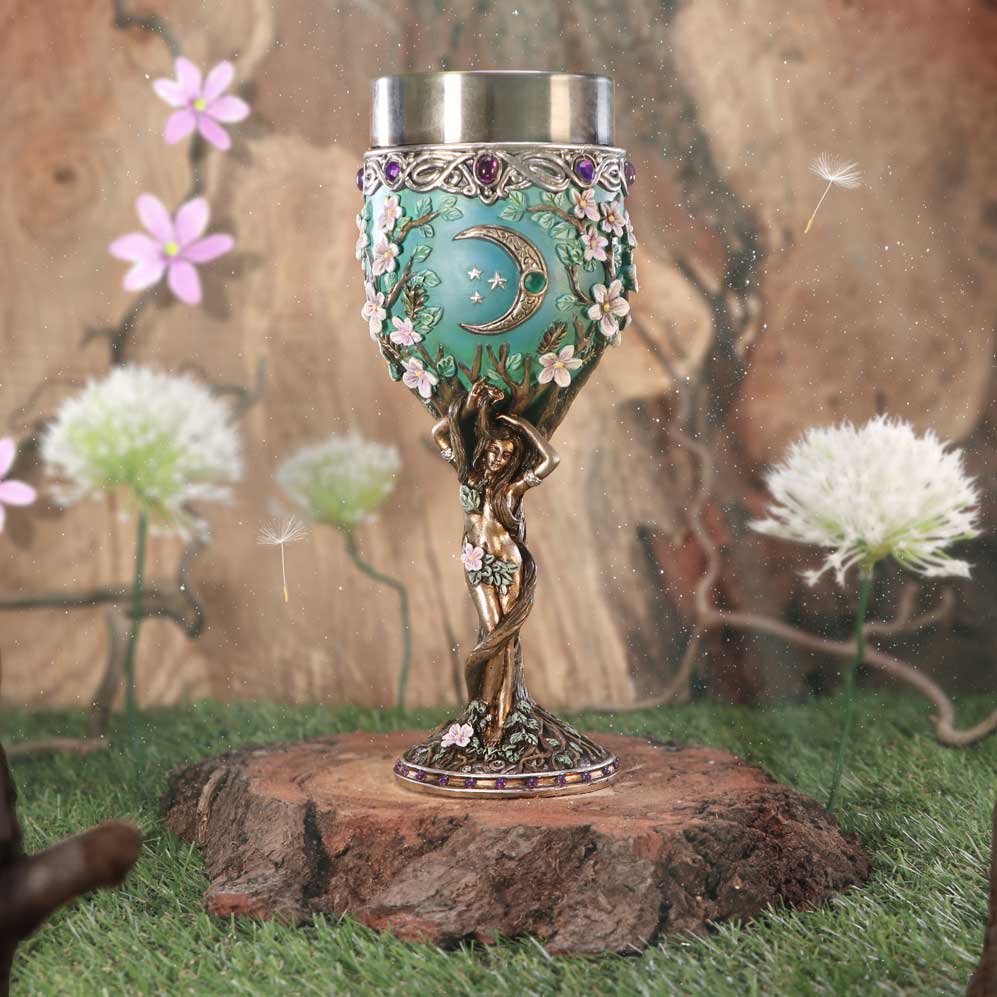 Triple Moon Goddess Maiden Goblet 20.8cm Drinking Mug