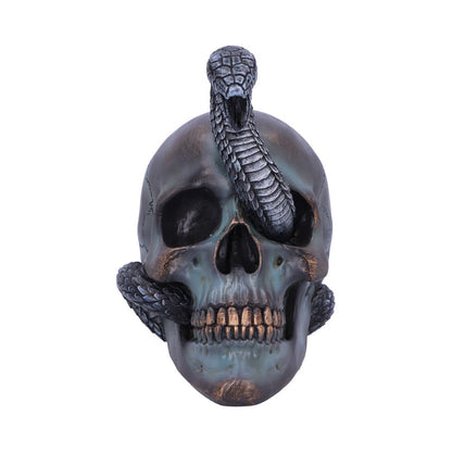 Serpentine Fate Gothic Snake Skull 19cm 2