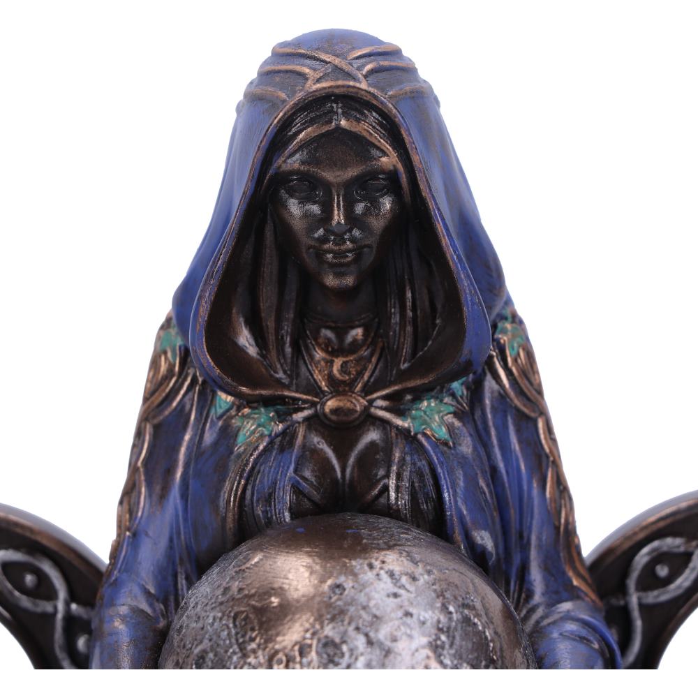 Mini Triple Moon Goddess Art Figurine 8.5cm Resin Statue