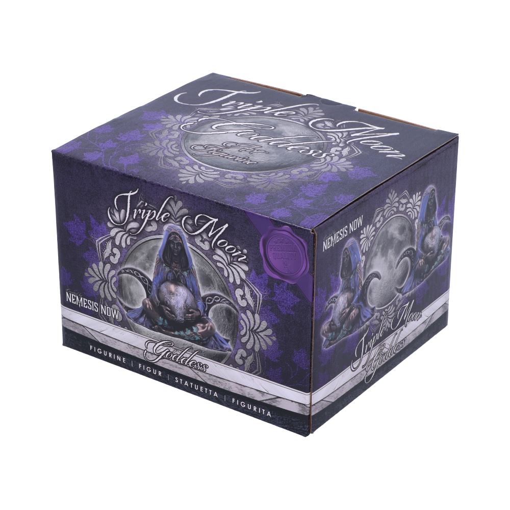 Mini Triple Moon Goddess Art Figurine 8.5cm Resin Statue
