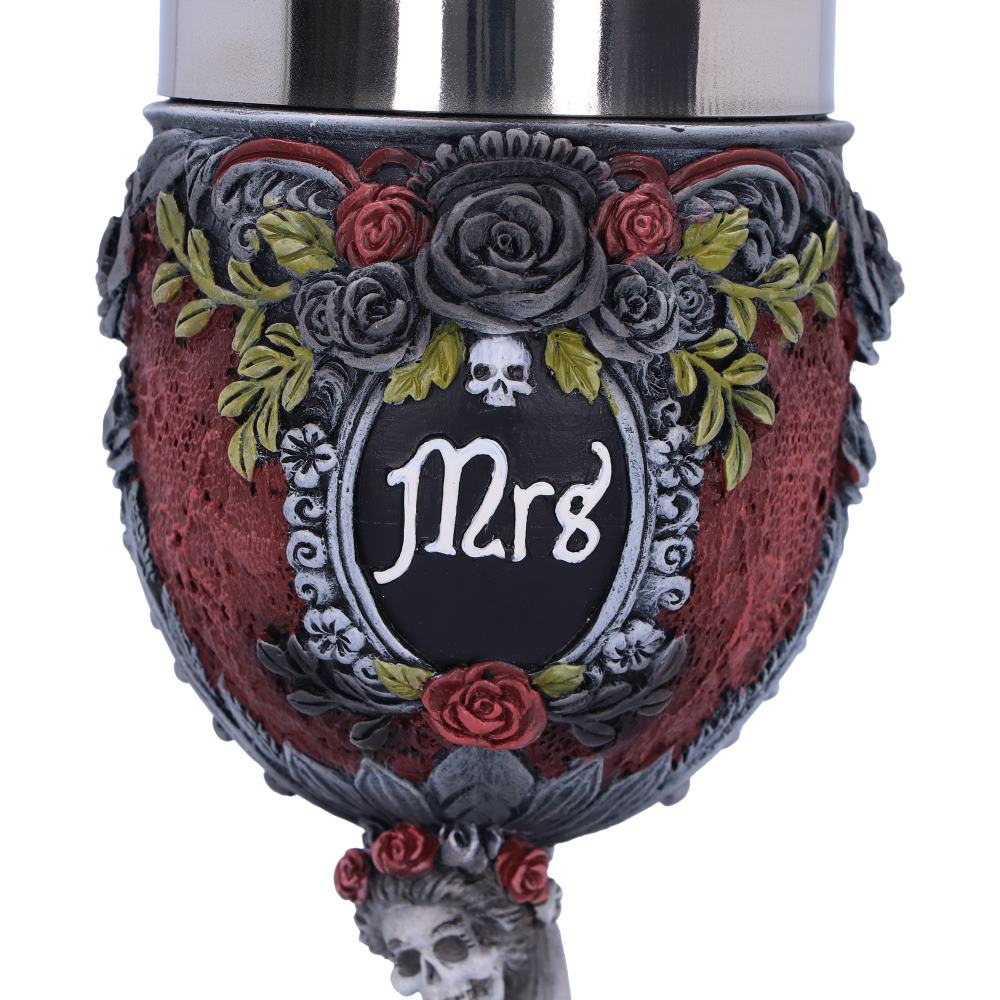 Gothic Skeleton Mrs Goblet 21cm Drinking Cup 5