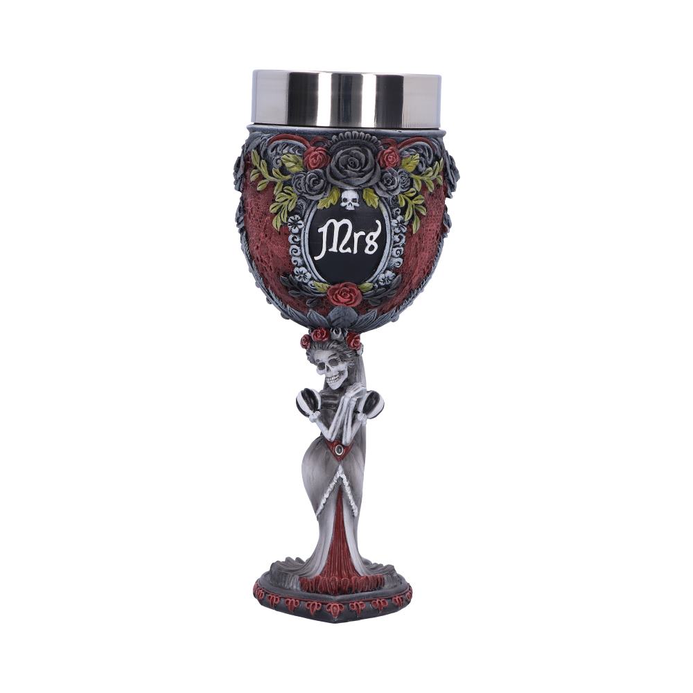 Gothic Skeleton Mrs Goblet 21cm