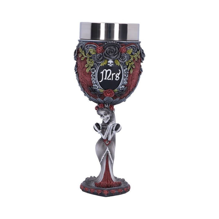 Gothic Skeleton Mrs Goblet 21cm