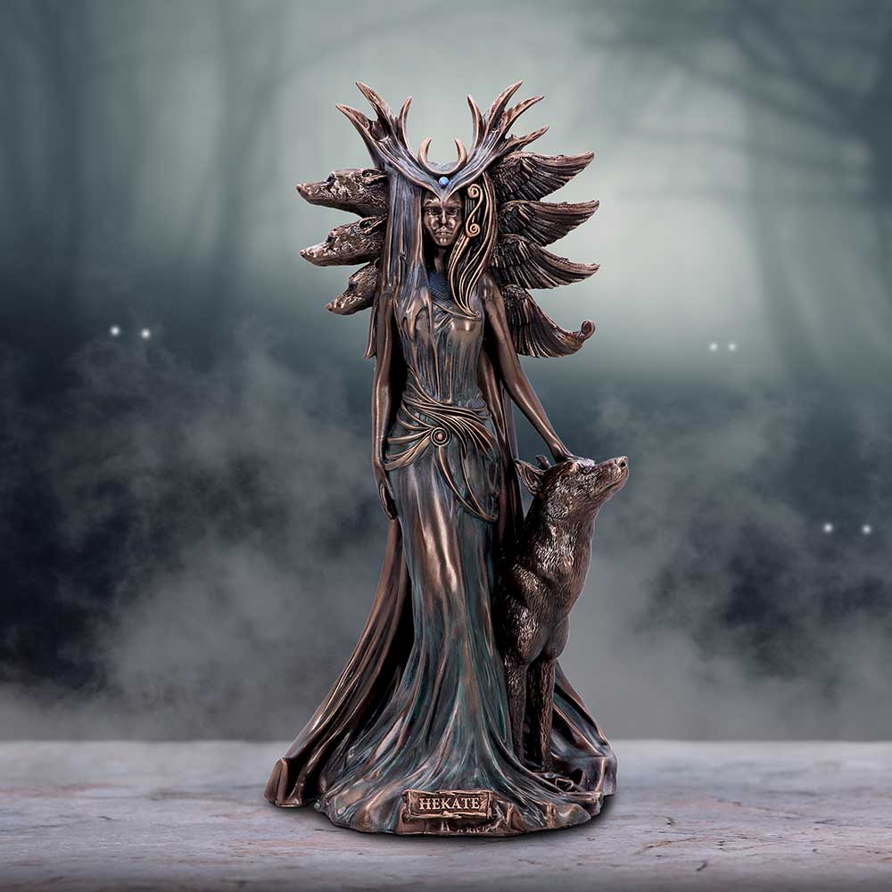 Large Hekate Bronze Figurine 32cm by Marc Potts 7