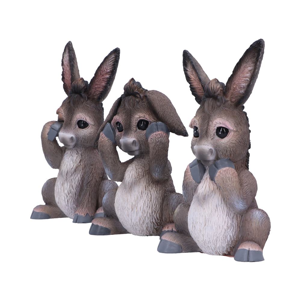 Three Wise Donkeys Figurines 11cm 2