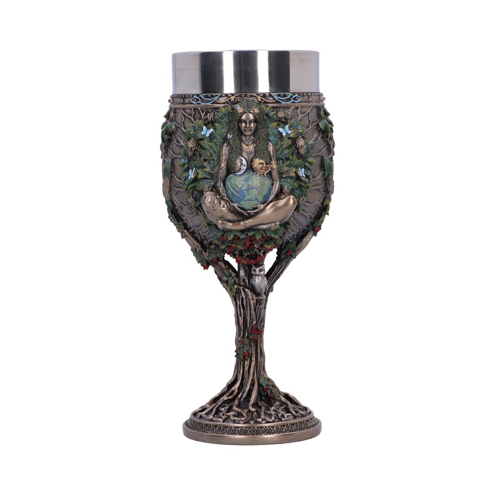 Bronze Mother Earth Goblet 20cm 1