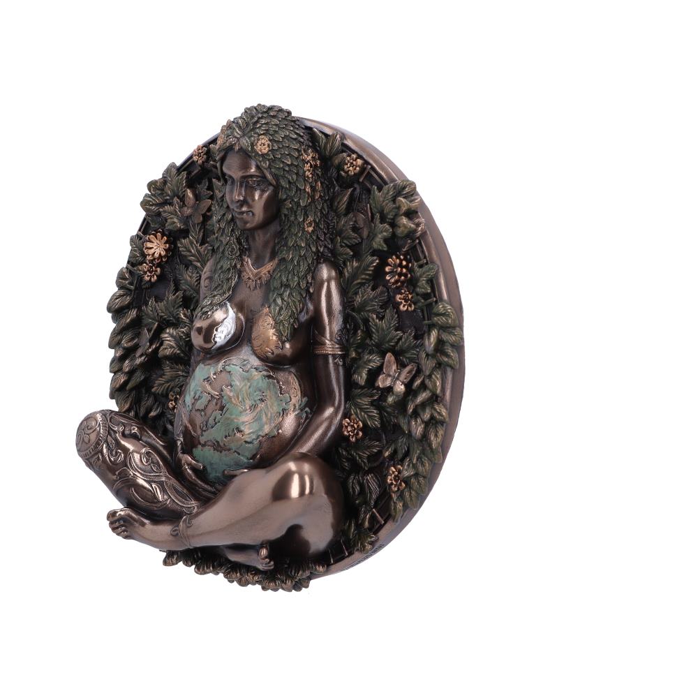 Bronze Mother Earth Wall Plaque 15cm 2