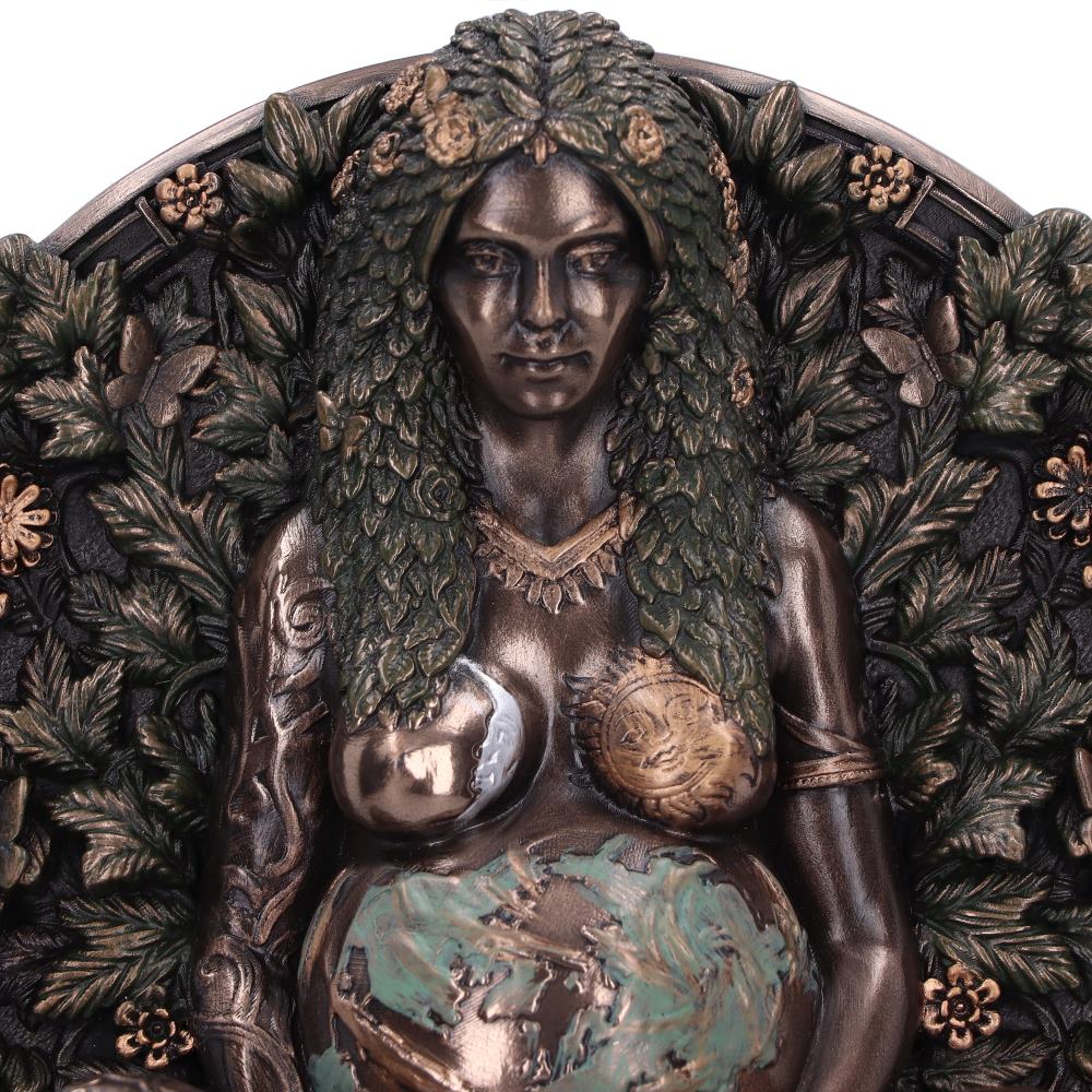Bronze Mother Earth Wall Plaque 15cm 5
