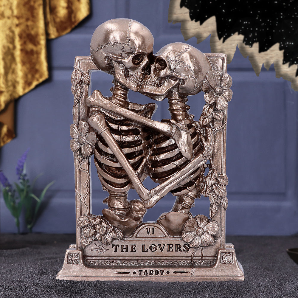 The Lovers Bronze Gothic Skeleton Ornament 20.5cm 8