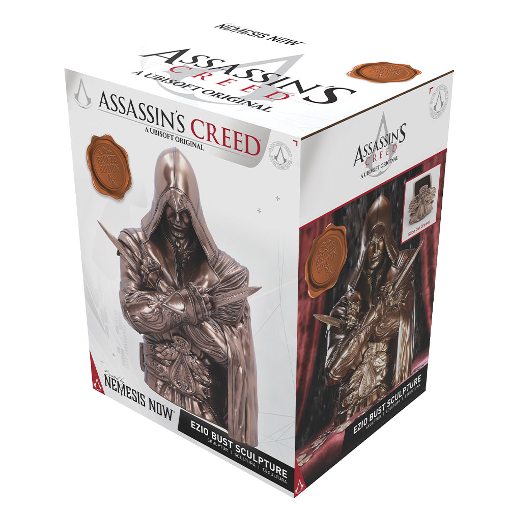 Assassins Creed Ezio Bust Box Bronze 30cm Officially Licensed 7