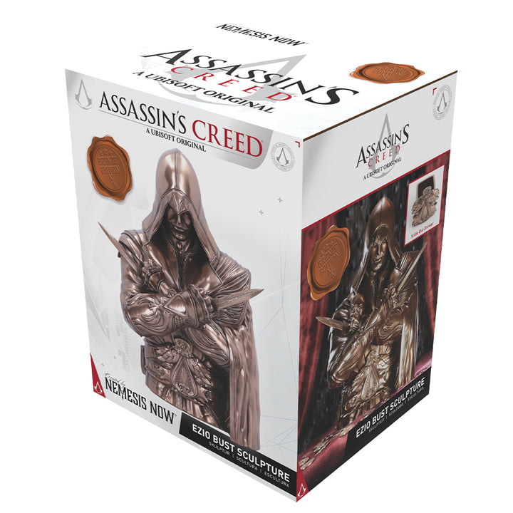 Assassins Creed Ezio Bust Box Bronze 30cm Officially Licensed 7