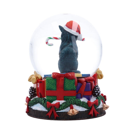 Krampuss Cat Snow Globe 13.5cm by Lisa Parker Resin Xmas Decoration 2