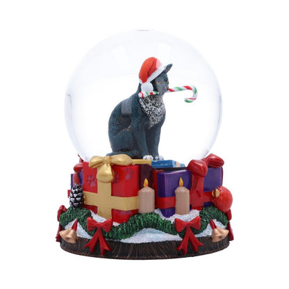 Krampuss Cat Snow Globe 13.5cm by Lisa Parker Resin Xmas Decoration 3