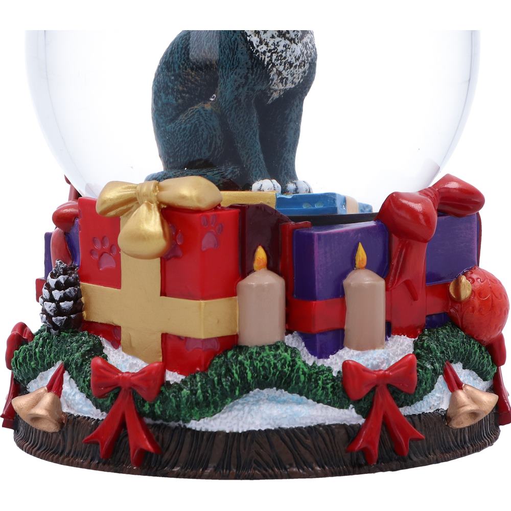 Krampuss Cat Snow Globe 13.5cm by Lisa Parker Resin Xmas Decoration 5