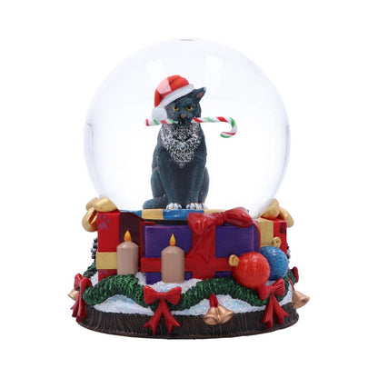 Krampuss Cat Snow Globe 13.5cm by Lisa Parker Resin Xmas Decoration 8