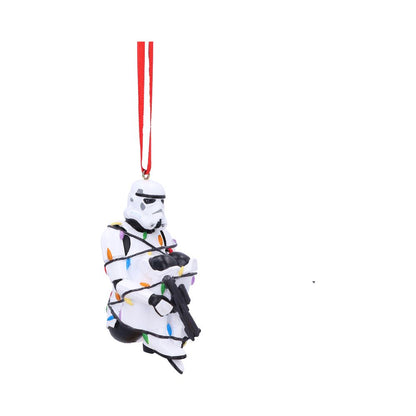 Stormtrooper In Fairy Lights Decorative Hanging Ornament 9cm 4