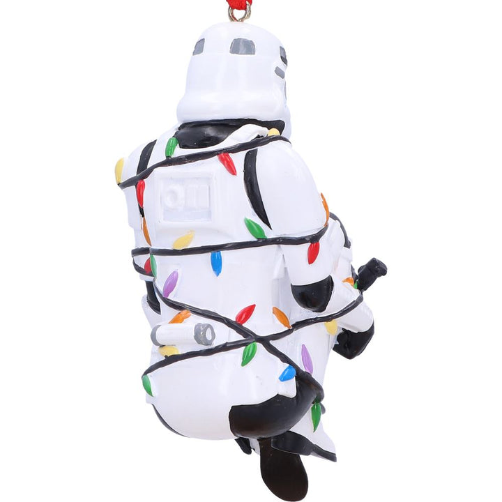 Stormtrooper In Fairy Lights Decorative Hanging Ornament 9cm