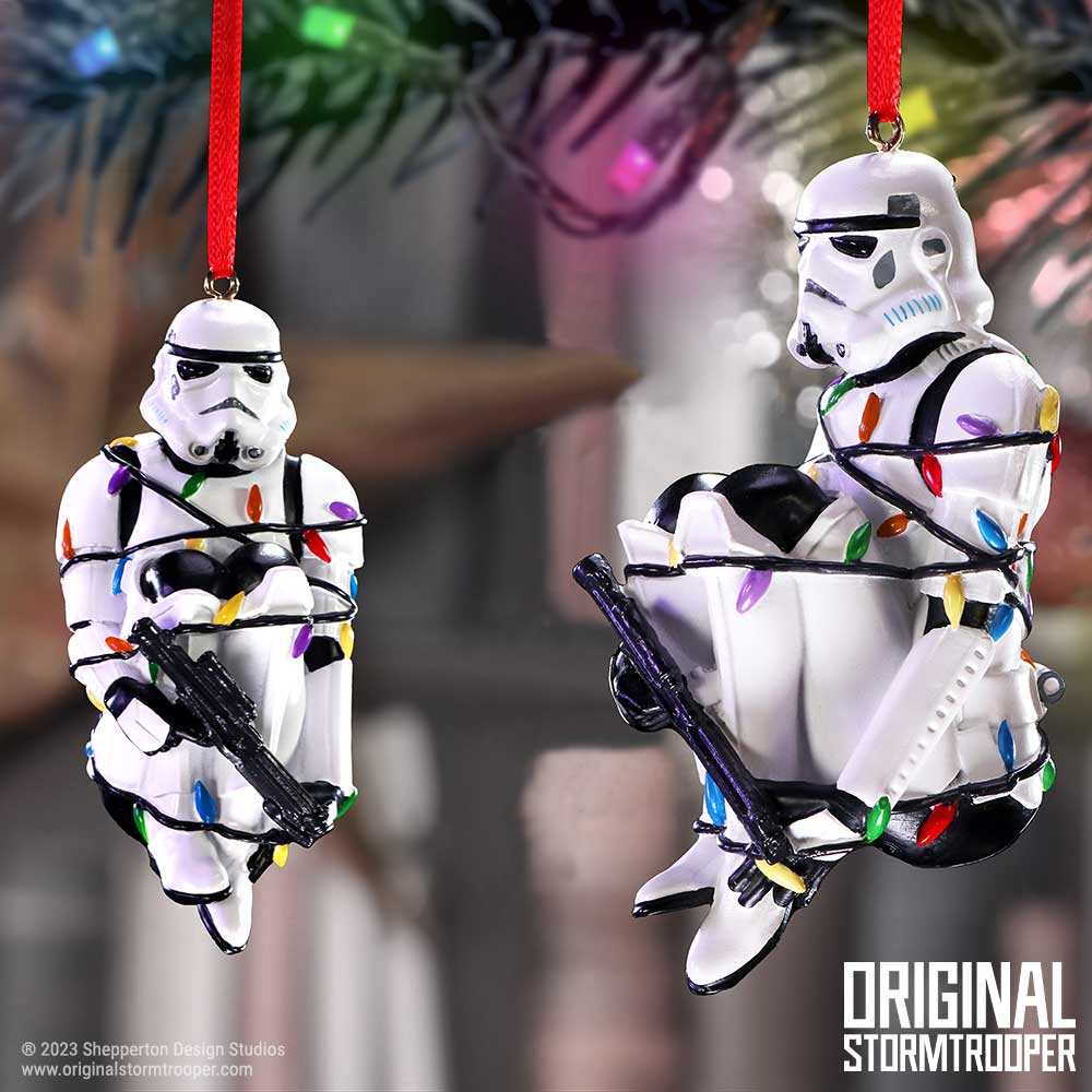 Stormtrooper In Fairy Lights Decorative Hanging Ornament 9cm 8