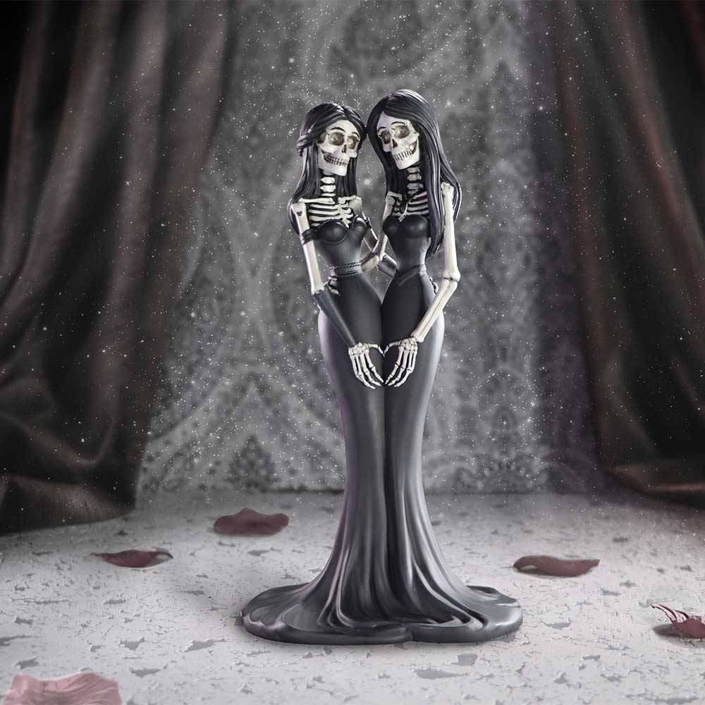 Eternal Sisters Gothic Skeletons Figurine 24cm 7