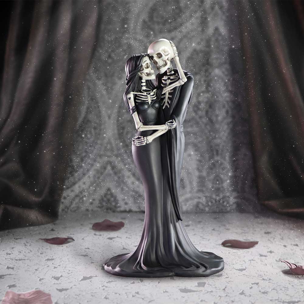 Eternal Embrace Gothic Skeletons Figurine 24cm Polyresin Painted Statue 13