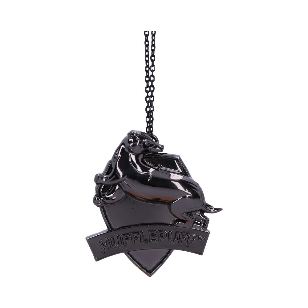 Harry Potter Hufflepuff Crest Silver Weighted Hanging Ornament 6cm 1