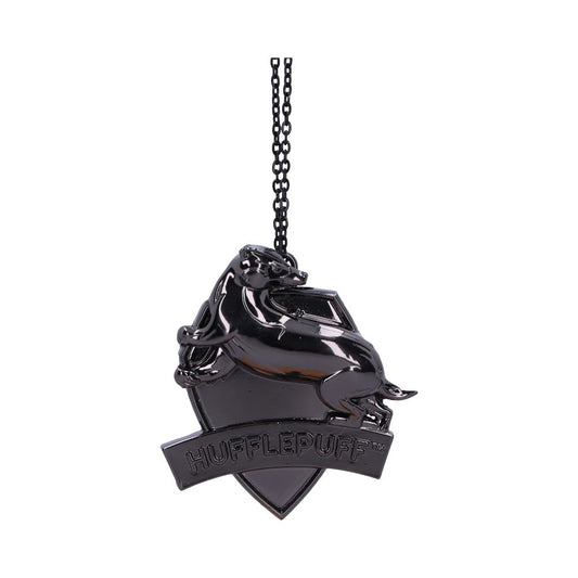 Harry Potter Hufflepuff Crest Silver Weighted Hanging Ornament 6cm 1