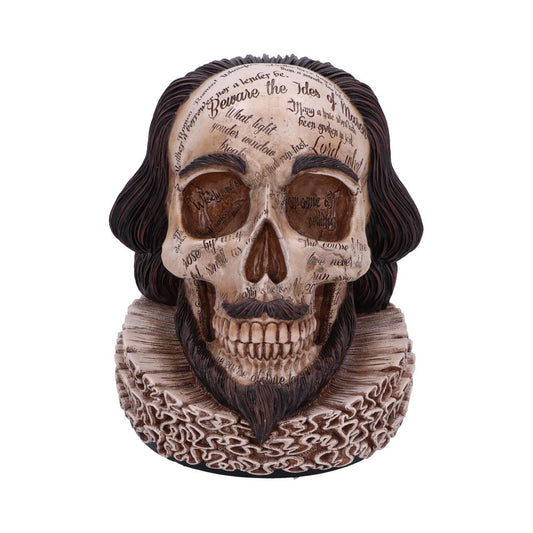 Shakespeares Legacy Skull 16cm Resin Statue 2