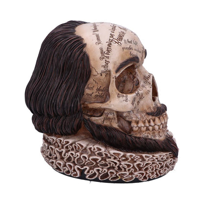 Shakespeares Legacy Skull 16cm Resin Statue 3