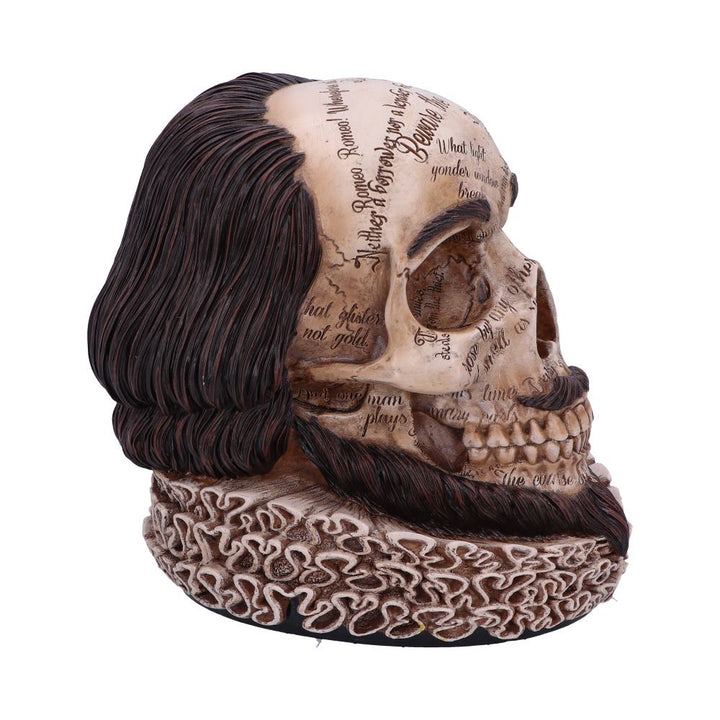 Shakespeares Legacy Skull 16cm Resin Statue 3