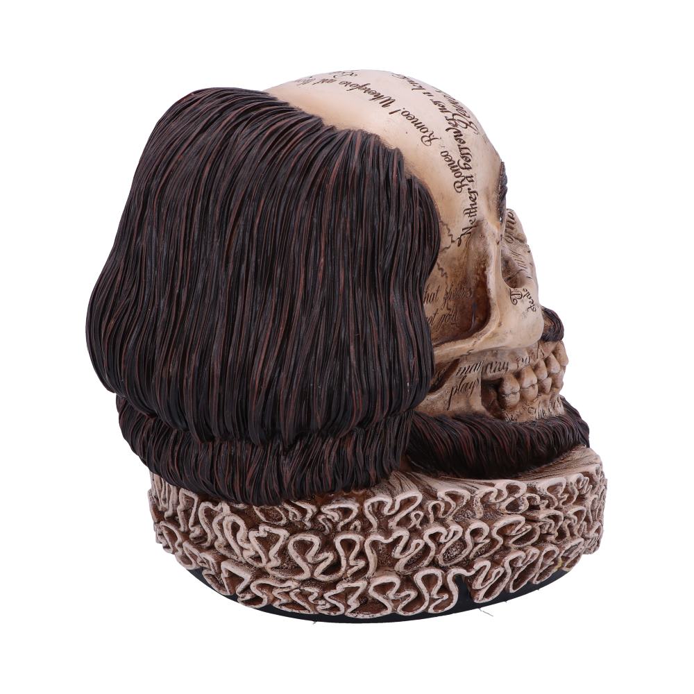 Shakespeares Legacy Skull 16cm Resin Statue 4