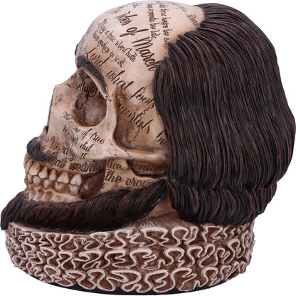 Shakespeares Legacy Skull 16cm Resin Statue 6