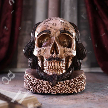 Shakespeares Legacy Skull 16cm Resin Statue 7