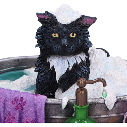 Black Cat Bath Time Figurine 13.5cm 5